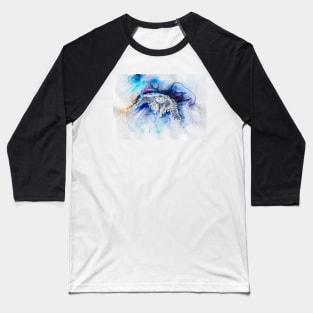 Snowy owl hunting Baseball T-Shirt